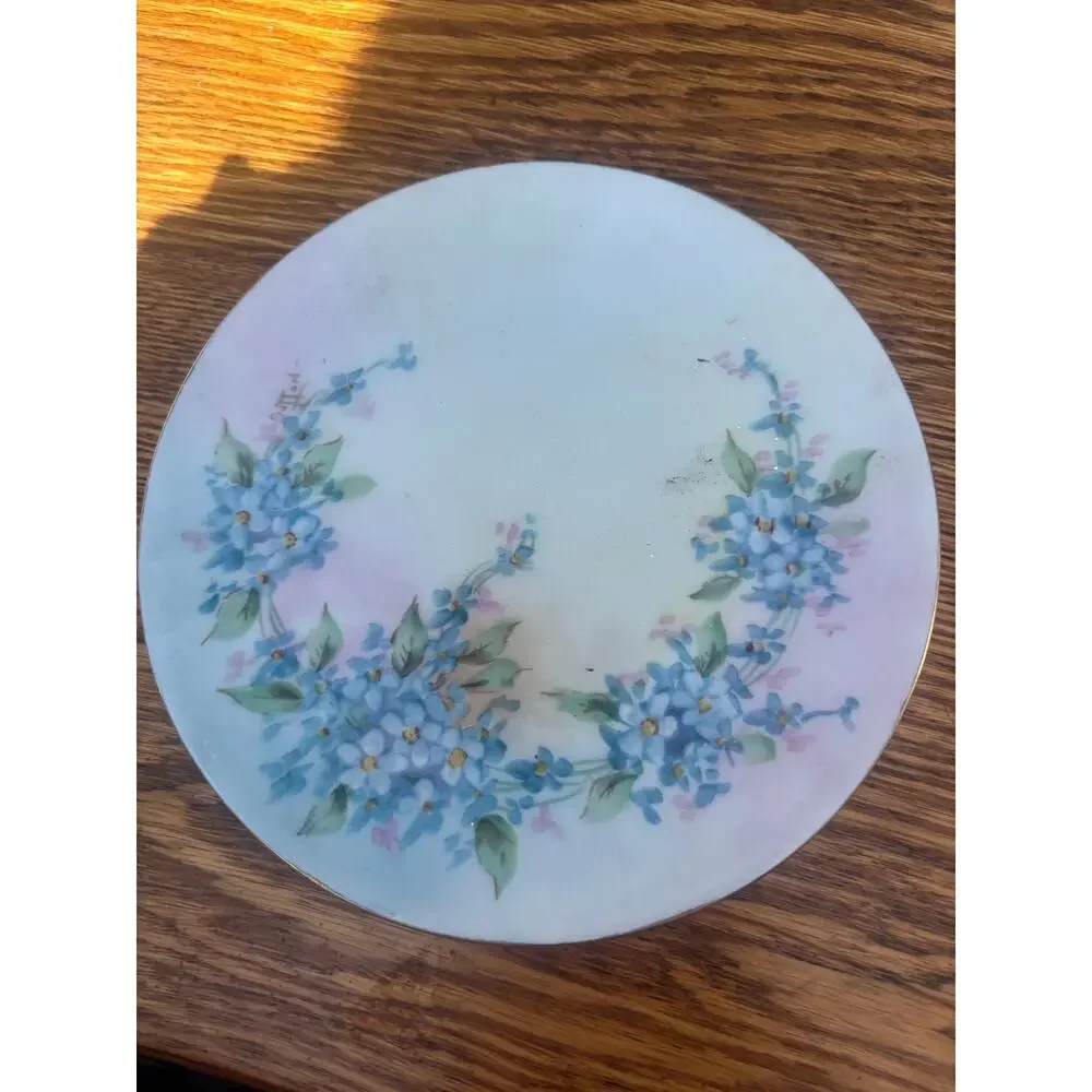 Hand Painted Appetizer Dessert Plates Floral Made in Bavaria Not Matching Set
